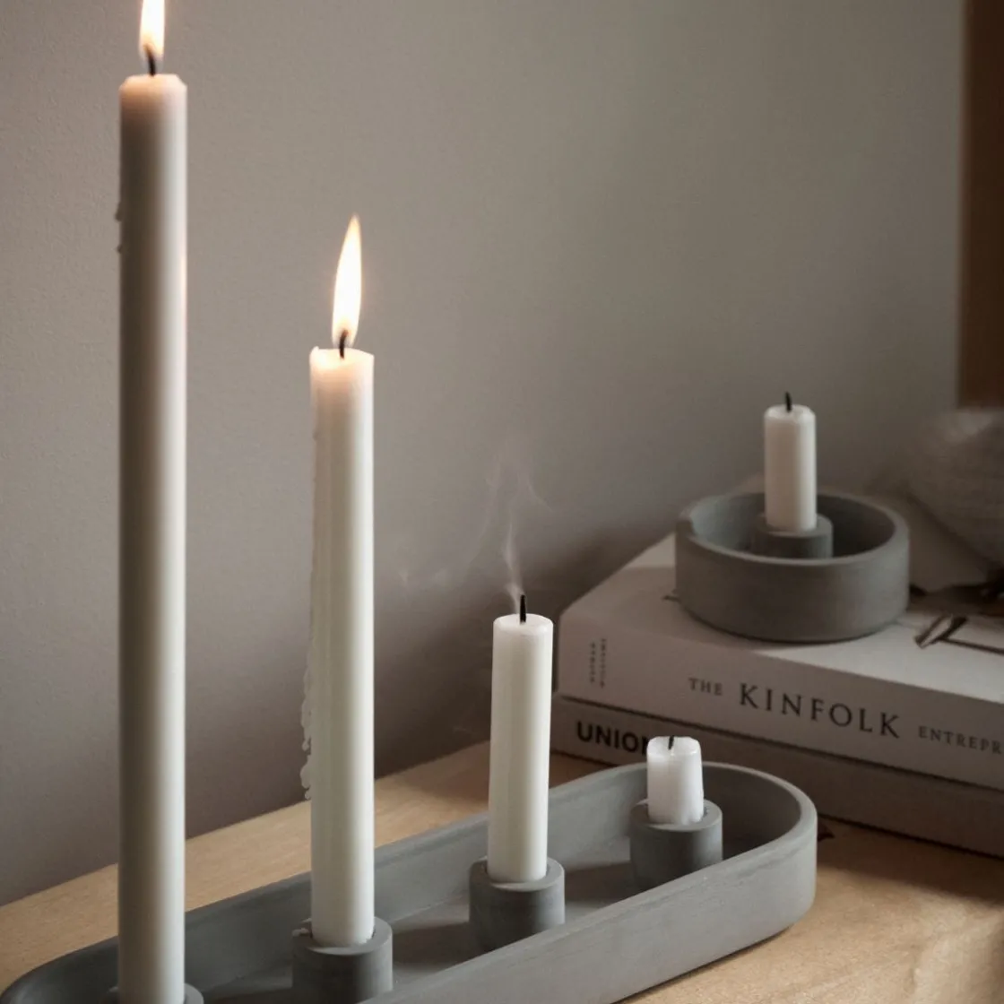 GRANIT Adventsljusstake Betong- Juldukning|Juldekorationer