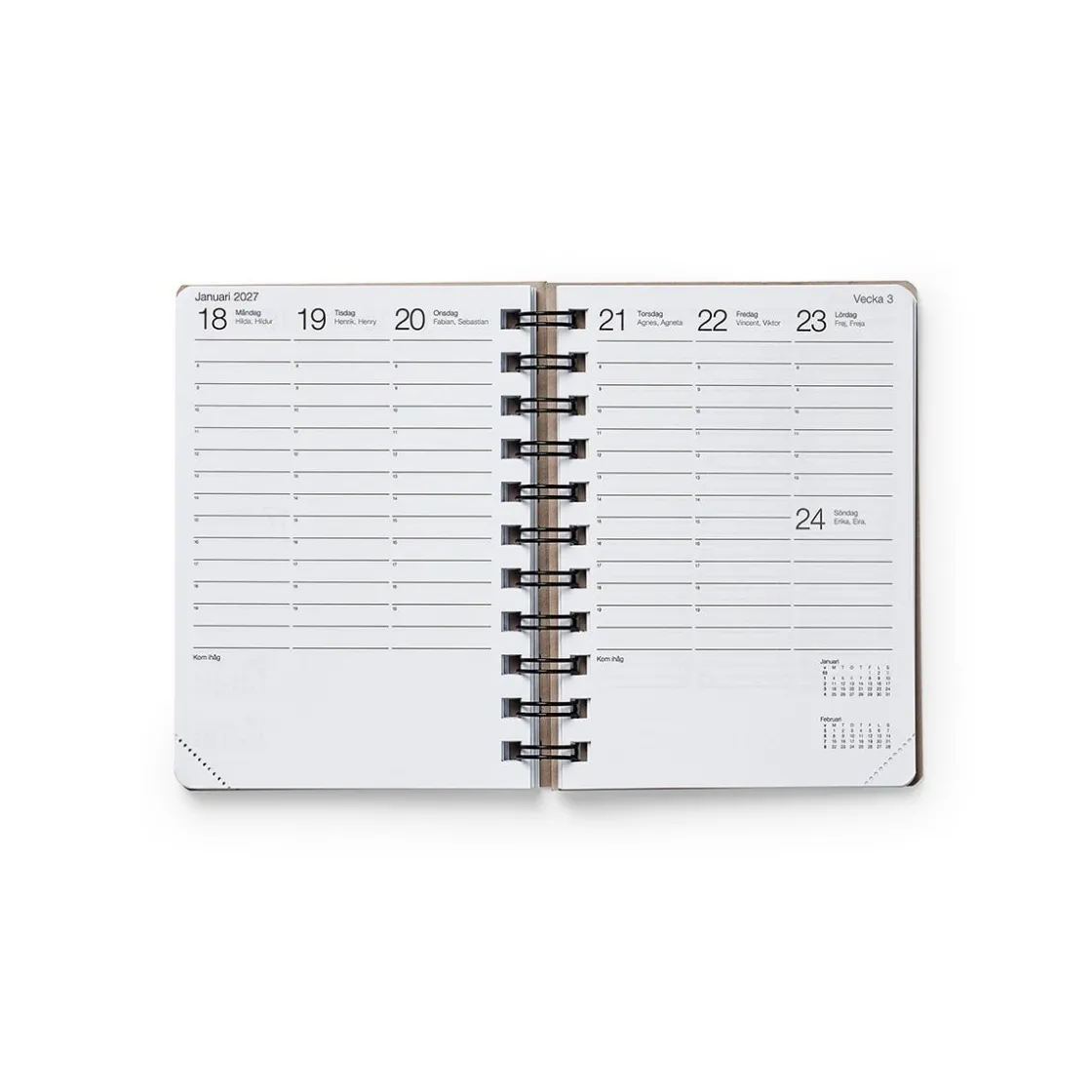 GRANIT Agenda A6 2026 Beige- Kalendrar & Skrivblock