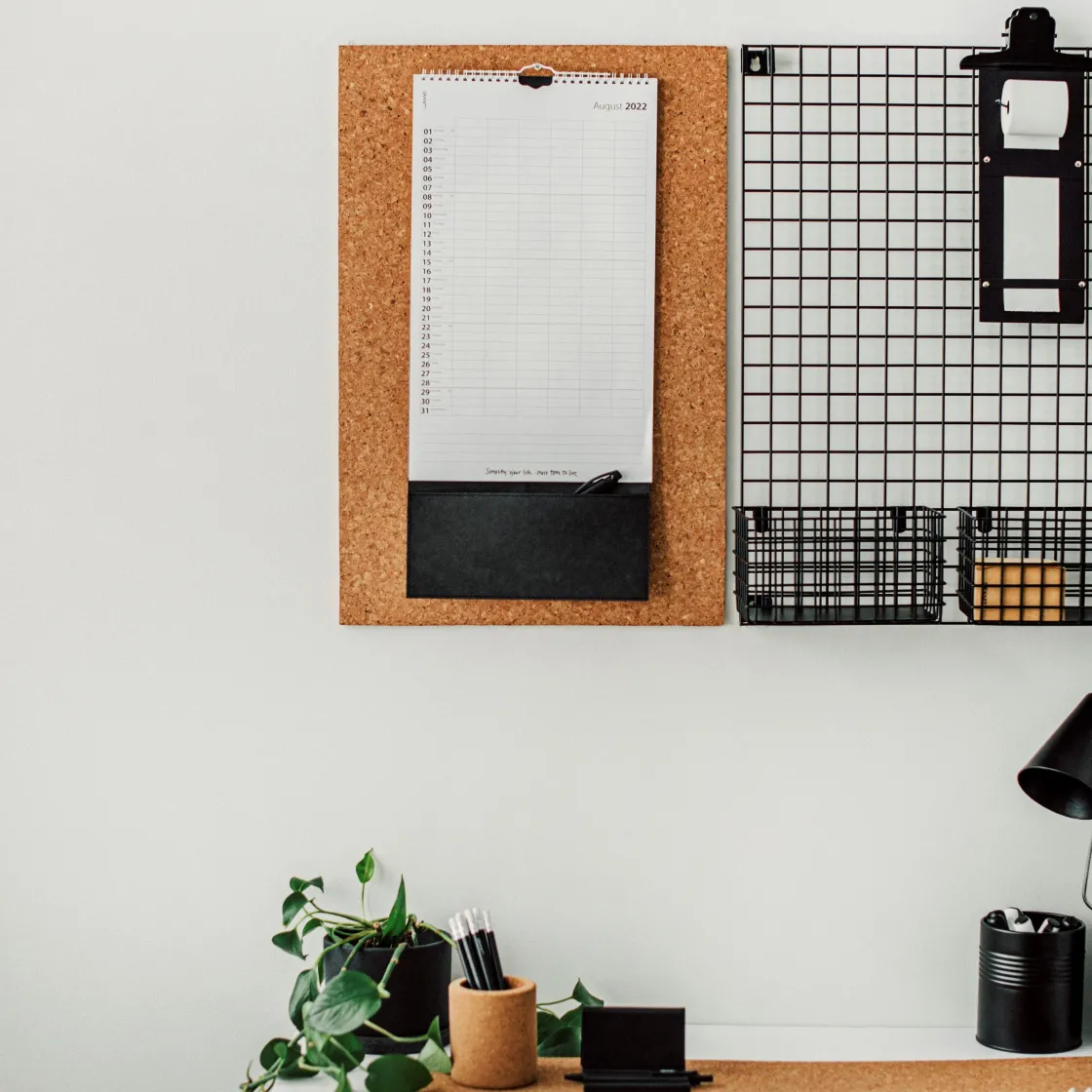 GRANIT Anslagstavla Kork 40x60cm Natur- Skrivbordstillbehör|Häng- & Väggförvaring