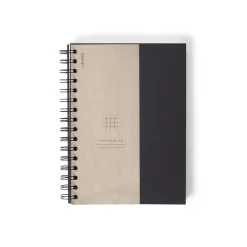 GRANIT Anteckningsbok A5 Rutat Grafit- Kalendrar & Skrivblock