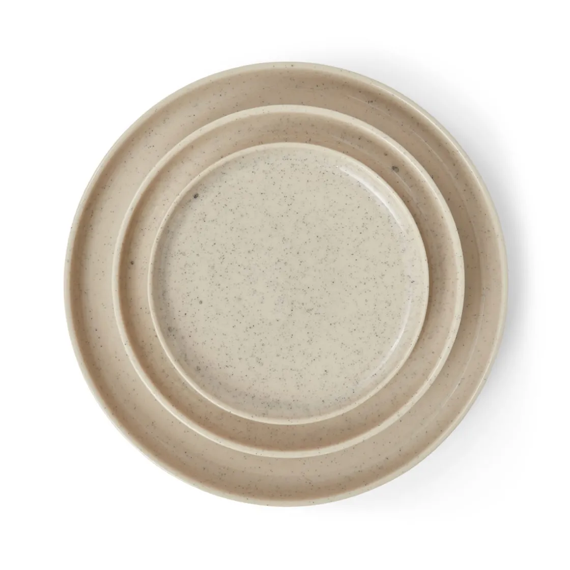 GRANIT Assiett Bruno 17cm Stengods Spräcklig Beige- Dukning|Porslin