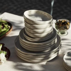 GRANIT Assiett Bruno 17cm Stengods Spräcklig Beige- Dukning|Porslin