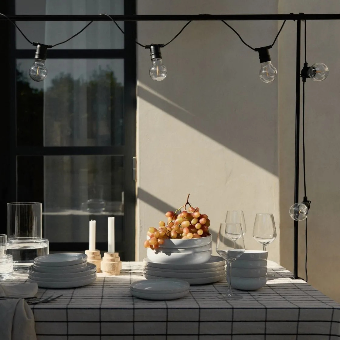 GRANIT Assiett Bruno Stengods 22cm Vit- Dukning|Porslin