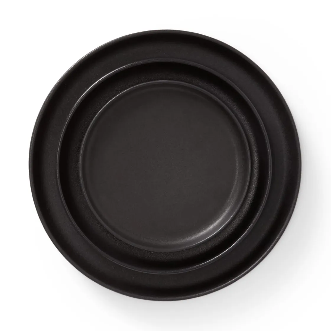 GRANIT Assiett Bruno Stengods 22cm Svart- Porslin