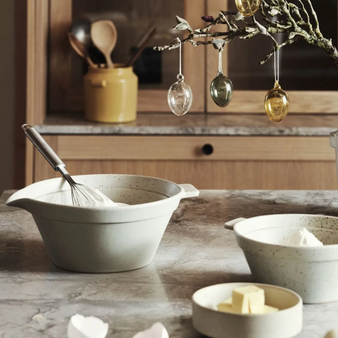 GRANIT Bakskål 30cm Porslin Beige- Köksredskap|Porslin