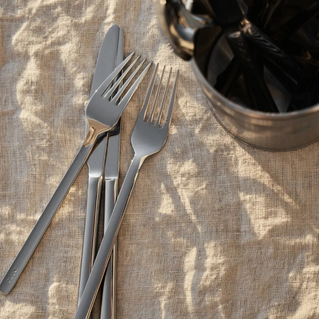 GRANIT Bestickset Rondo 4 Delar Stål- Dukning|Köksredskap