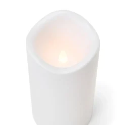 GRANIT Blockljus LED Timer 15x7,5cm Vit- Utebelysning|Ljus