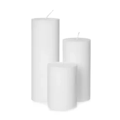 GRANIT Blockljus Stearin 15x7cm Vit- Ljus