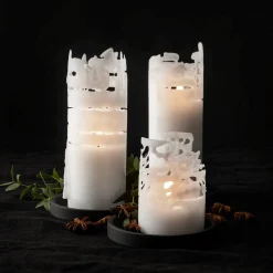 GRANIT Blockljus Stearin 15x7cm Vit- Ljus