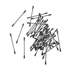 GRANIT Bomullspinnar Svart- Badrumstillbehör