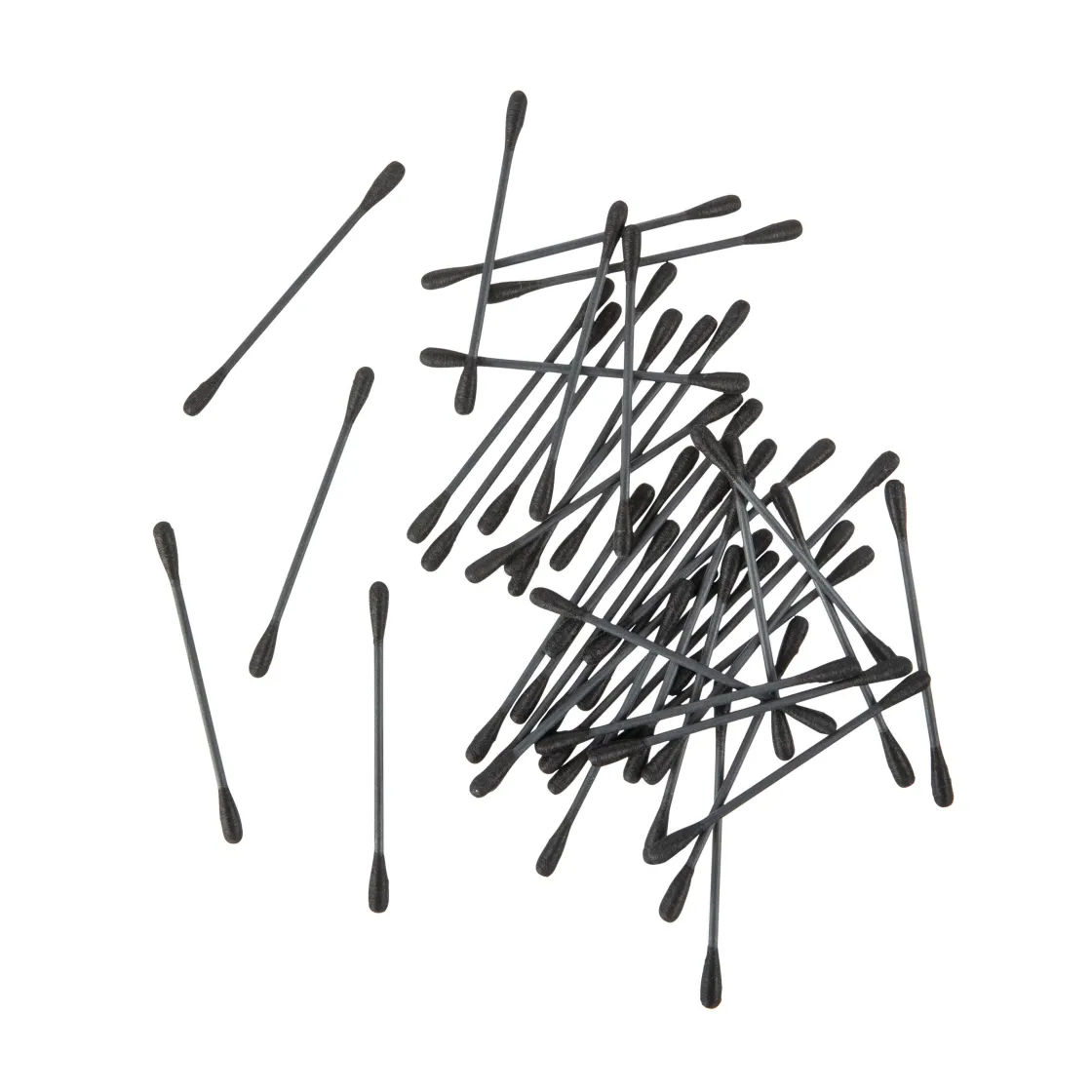 GRANIT Bomullspinnar Svart- Badrumstillbehör