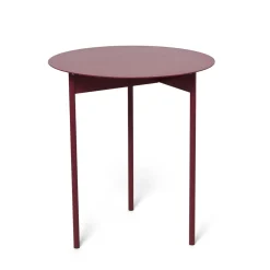 GRANIT Bord Metall 50x45cm Vinröd- Möbler