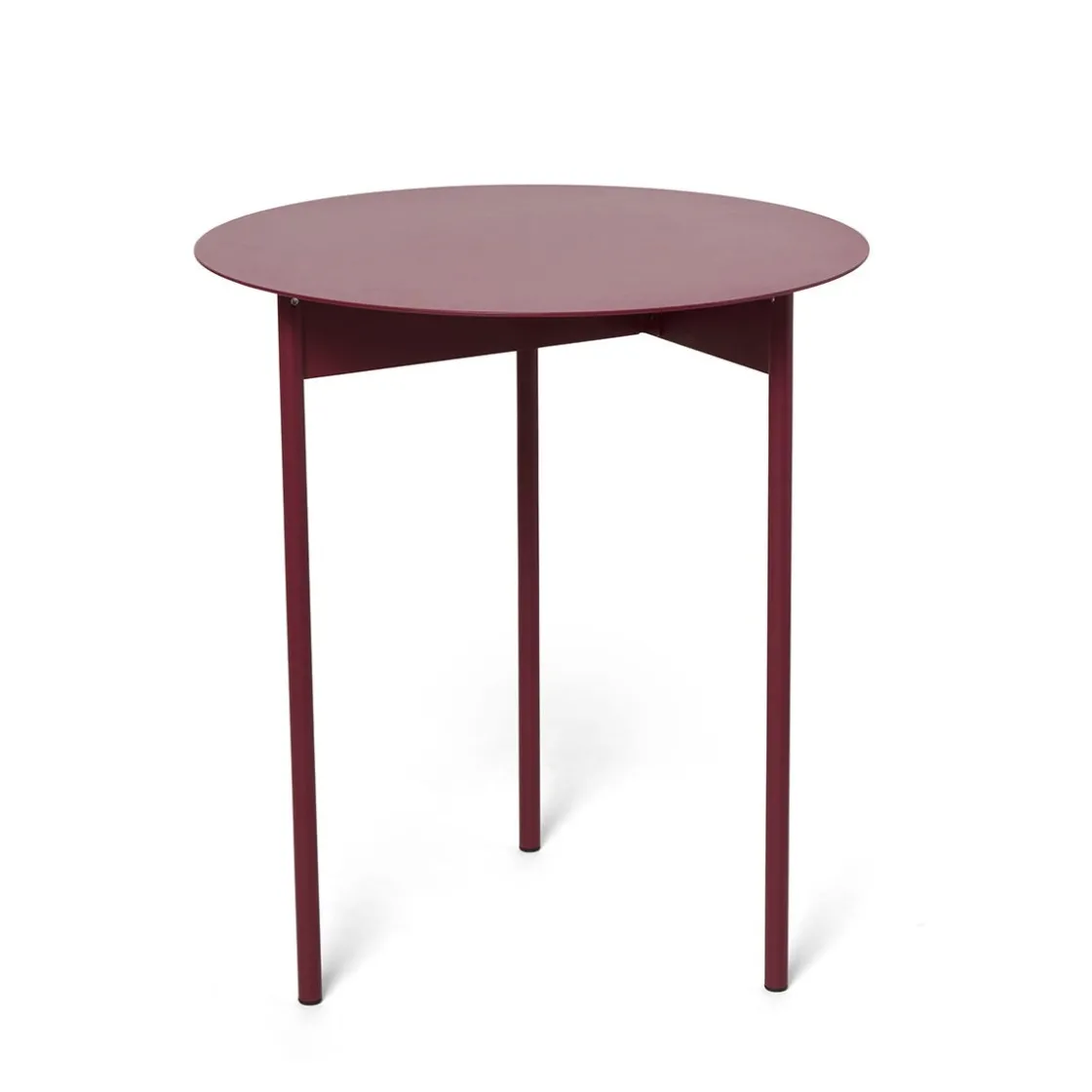 GRANIT Bord Metall 50x45cm Vinröd- Möbler