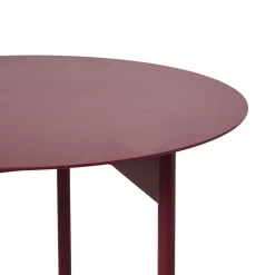 GRANIT Bord Metall 50x45cm Vinröd- Möbler