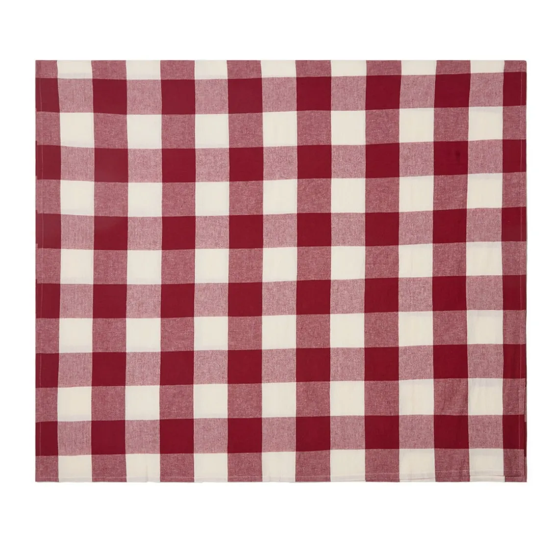 GRANIT Bordsduk Check 240x140cm Linnemix Röd- Dukning|Juldukning