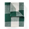 GRANIT Bordsduk Check 240x140cm Linnemix Grön- Dukning|Kökstextil