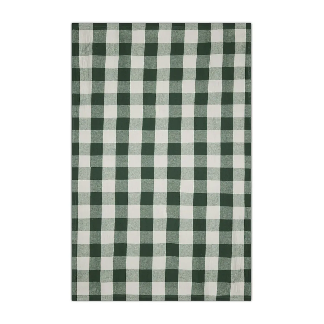 GRANIT Bordsduk Check 240x140cm Linnemix Grön- Dukning|Kökstextil