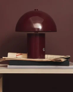 GRANIT Bordslampa Lou 18x21cm Vinröd- Lampor