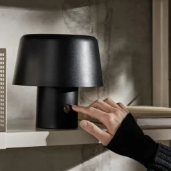 GRANIT Bordslampa Portabel LED Svart- Utebelysning|Kontorsbelysning