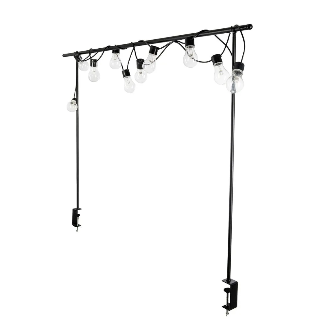 GRANIT Bordsstång 140-250cm Svart- Utemöbler|Dukning