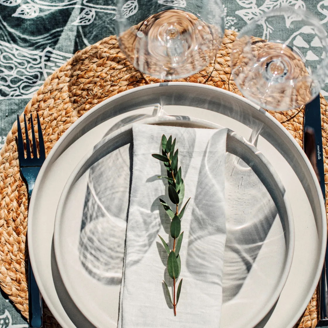 GRANIT Bordstablett Jute 35cm- Dukning