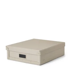GRANIT Box A4 29x35cm Beige- Skrivbordsförvaring|Boxar