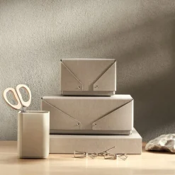 GRANIT Box LB Mini 16x26cm Beige- Skrivbordstillbehör|Skrivbordsförvaring