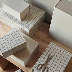GRANIT Box Ted L 33x24cm Beige- Presentinslagning & Diy|Skrivbordsförvaring