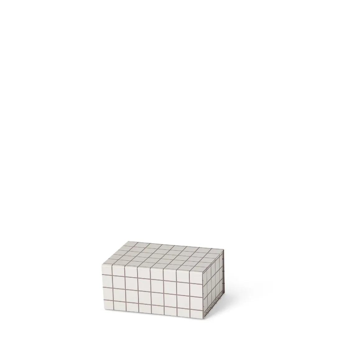 GRANIT Box Ted 12x17,5cm Mönstrad Beige/Mole- Presentinslagning & Diy|Skrivbordsförvaring