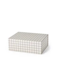 GRANIT Box Ted 24x33cm Mönstrad Beige/Mole- Presentinslagning & Diy|Skrivbordsförvaring