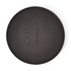 GRANIT Bricka Träfanér 40cm Svart- Dukning