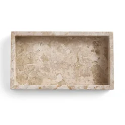 GRANIT Bricka 26,5x15cm Marmor Beige- Dukning|Köksredskap