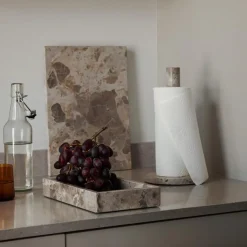 GRANIT Bricka 26,5x15cm Marmor Beige- Dukning|Köksredskap