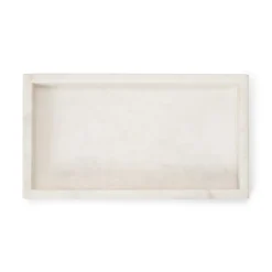 GRANIT Bricka 26,5x15cm Marmor Vit- Dukning|Köksredskap