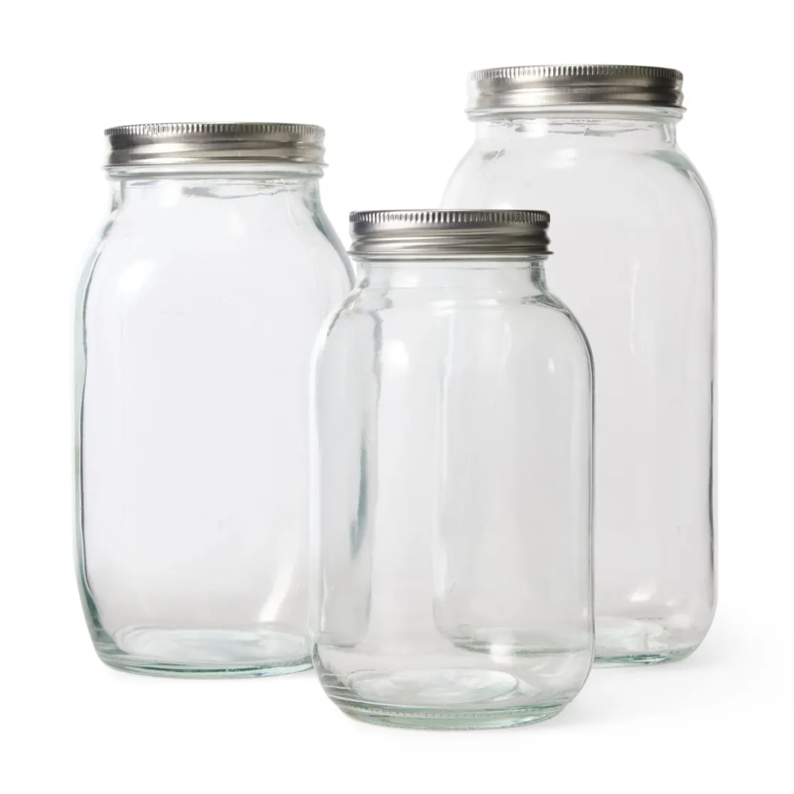 GRANIT Burk Glas 2L Metallock- Köksförvaring