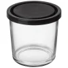 GRANIT Burk Glas Lock 0,4L Hög Svart- Småförvaring|Köksförvaring