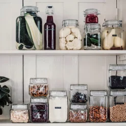 GRANIT Burk Glas Snäpplock 50cl- Växt- & Odlingstillbehör|Köksförvaring