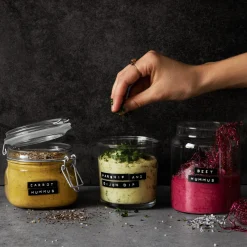 GRANIT Burk Glas Snäpplock 50cl- Växt- & Odlingstillbehör|Köksförvaring