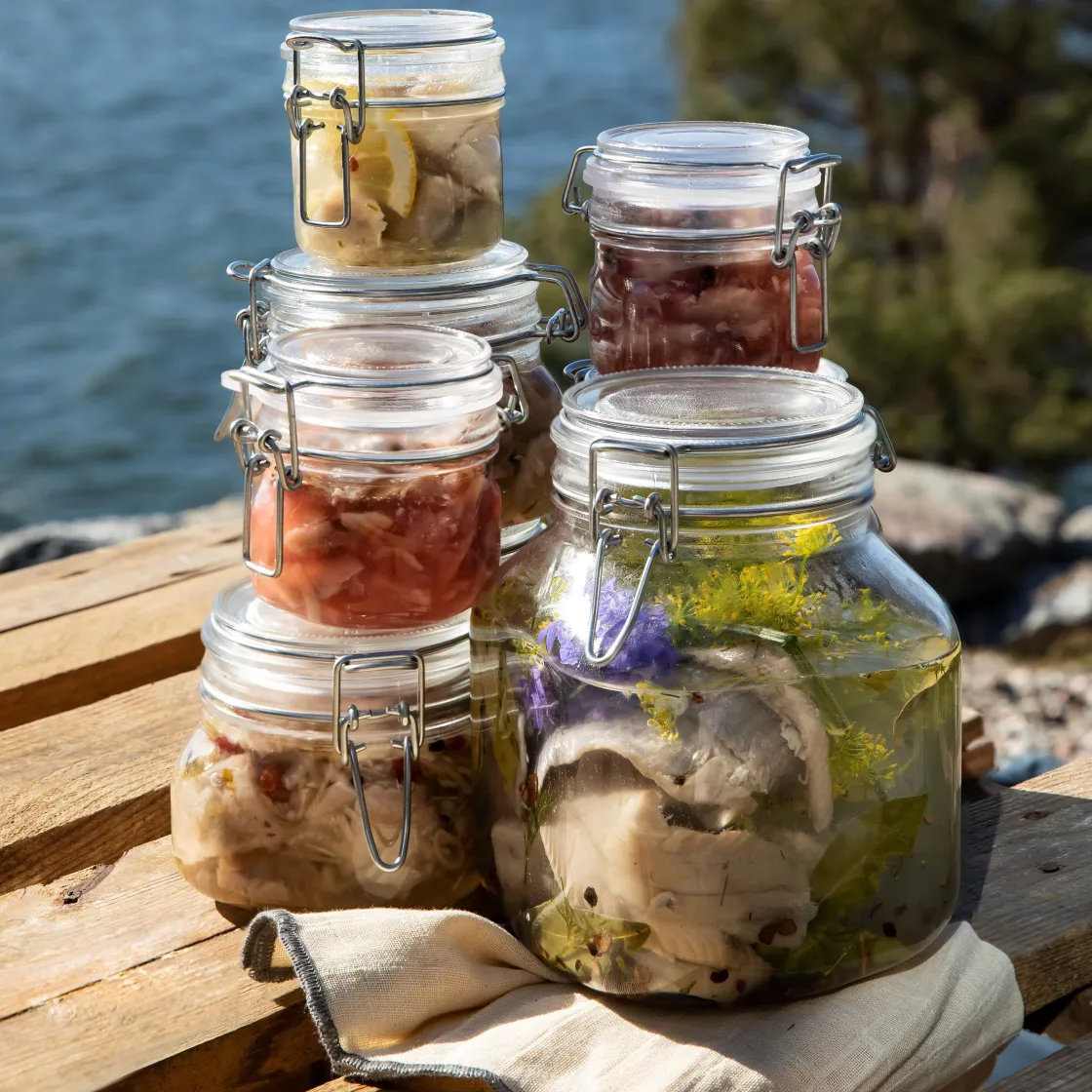 GRANIT Burk Glas Snäpplock 50cl- Växt- & Odlingstillbehör|Köksförvaring