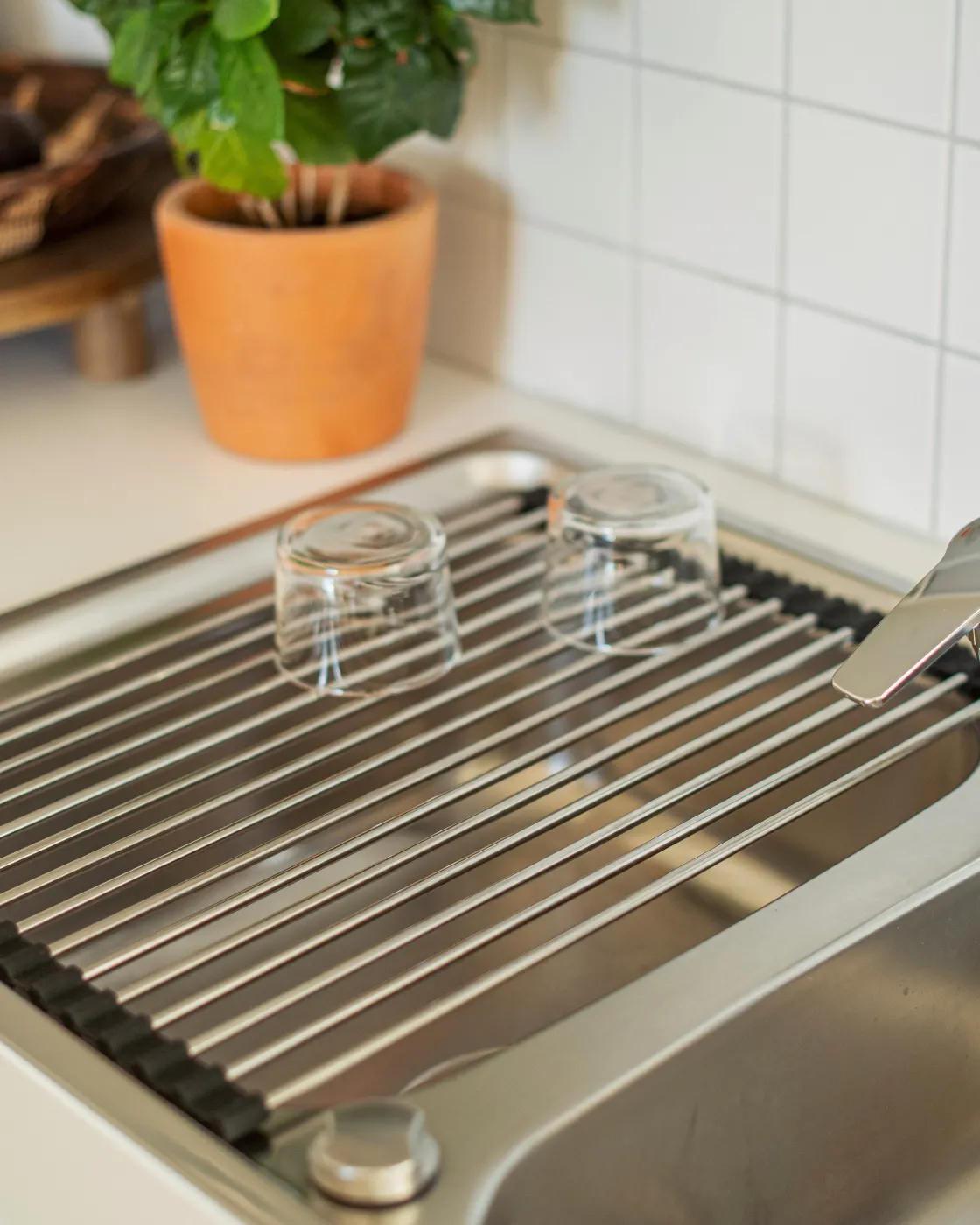 GRANIT Diskställ Rullbart Rostfritt Stål 31x44cm- Köksredskap