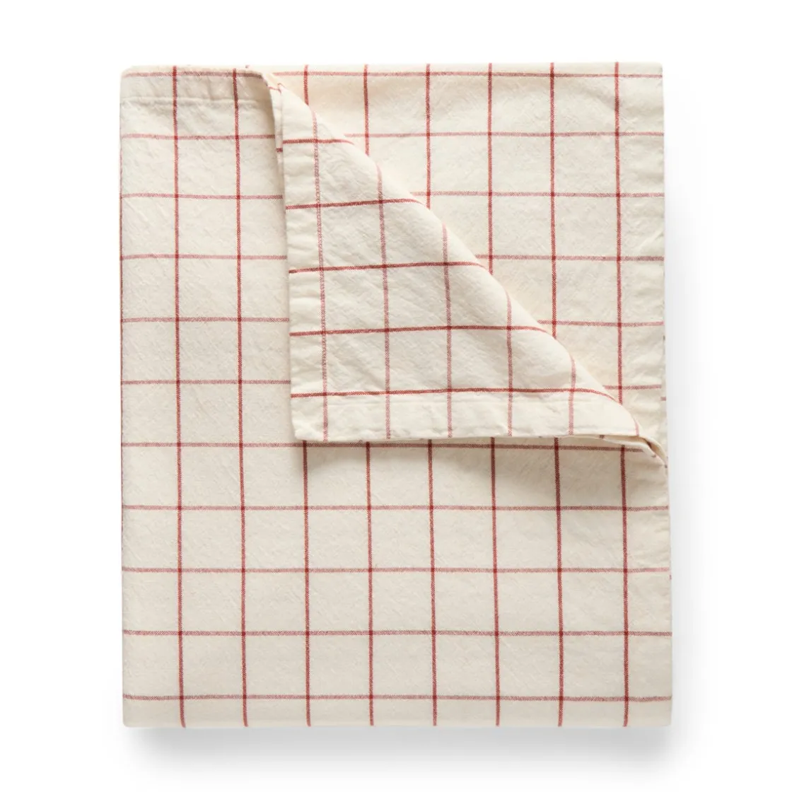 GRANIT Duk Christmas Check 140x240cm Vit/Röd- Juldukning