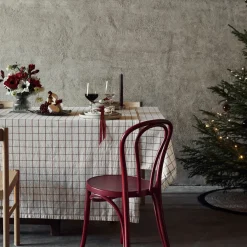 GRANIT Duk Christmas Check 140x240cm Vit/Röd- Juldukning