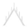 GRANIT Elljusstake Arrow 7L Vit- Lampor|Julbelysning