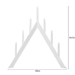 GRANIT Elljusstake Arrow 7L Vit- Lampor|Julbelysning