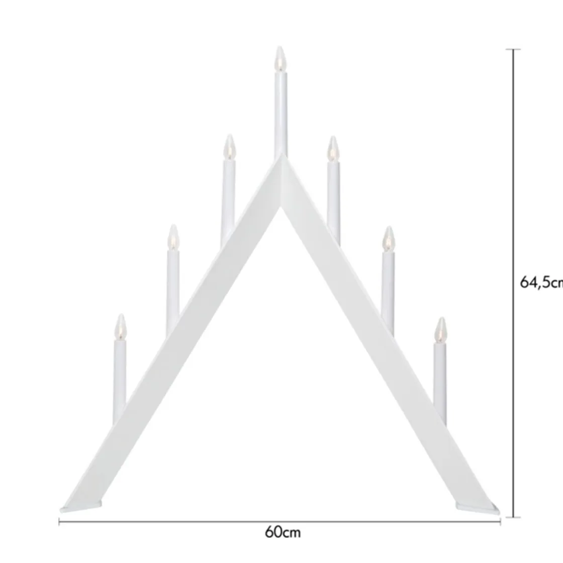 GRANIT Elljusstake Arrow 7L Vit- Lampor|Julbelysning