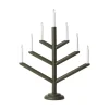 GRANIT Elljusstake Träd 7 Ljus Mörkgrön- Lampor|Julbelysning