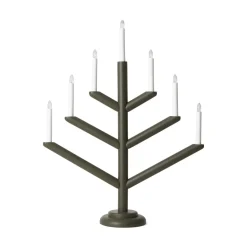 GRANIT Elljusstake Träd 7 Ljus Mörkgrön- Lampor|Julbelysning