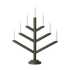 GRANIT Elljusstake Träd 7 Ljus Mörkgrön- Lampor|Julbelysning