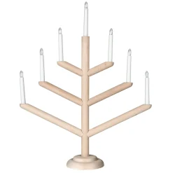 GRANIT Elljusstake Träd 7 Ljus Trä- Lampor|Julbelysning