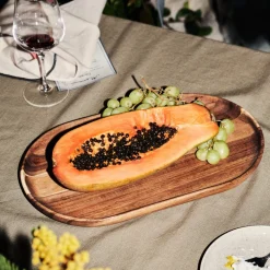 GRANIT Fat Serve Akacia 38x22cm- Dukning|Juldukning